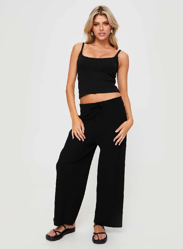 Clothing Online Talanie Knit Pants Black