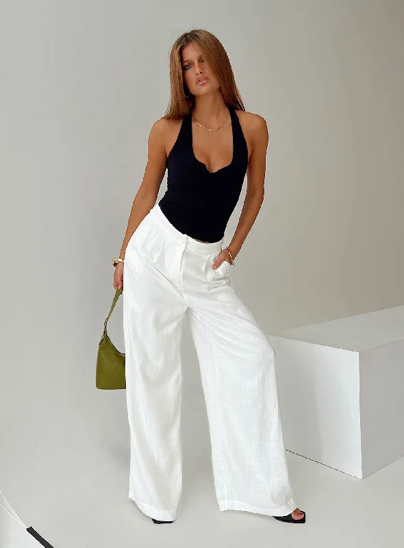 Women's Fashion Clothing Mallorcs Pants White