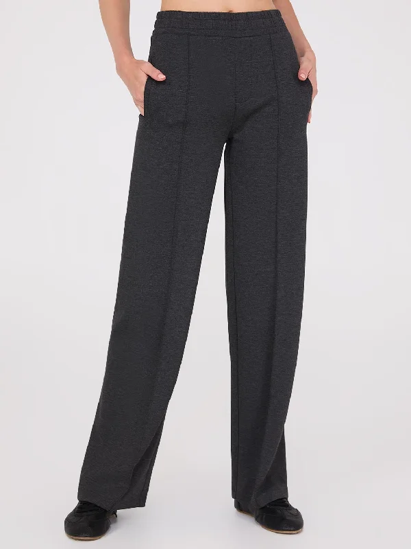 Style Breakthroughs Wide-Leg Front Pintuck Pants