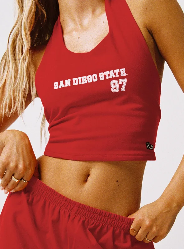 Casual Chic SDSU Tailgate Top Red