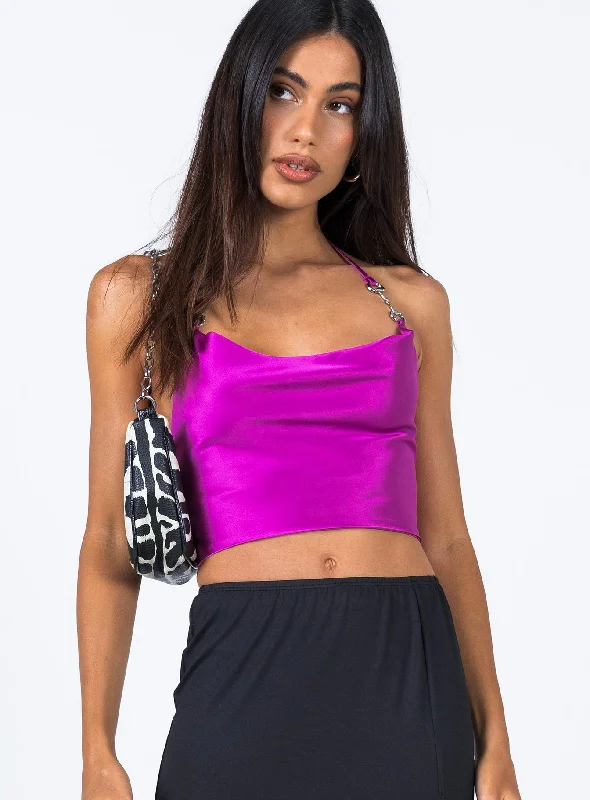 Trendy Women's Apparel for All Seasons Leone Top Purple