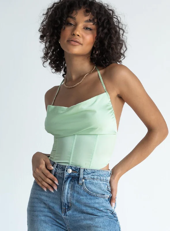 The Latest Trends Michelle Top Green