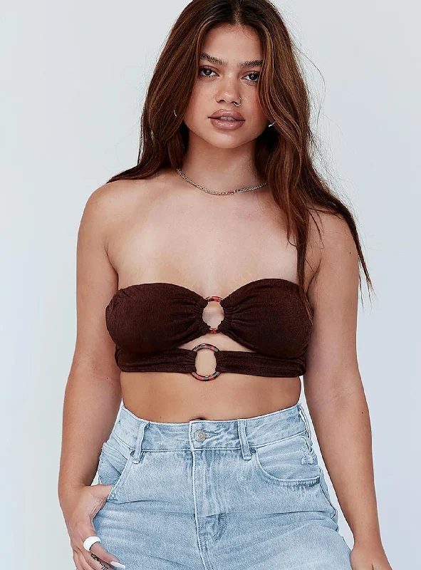 Limited Styles Lomez Top Brown