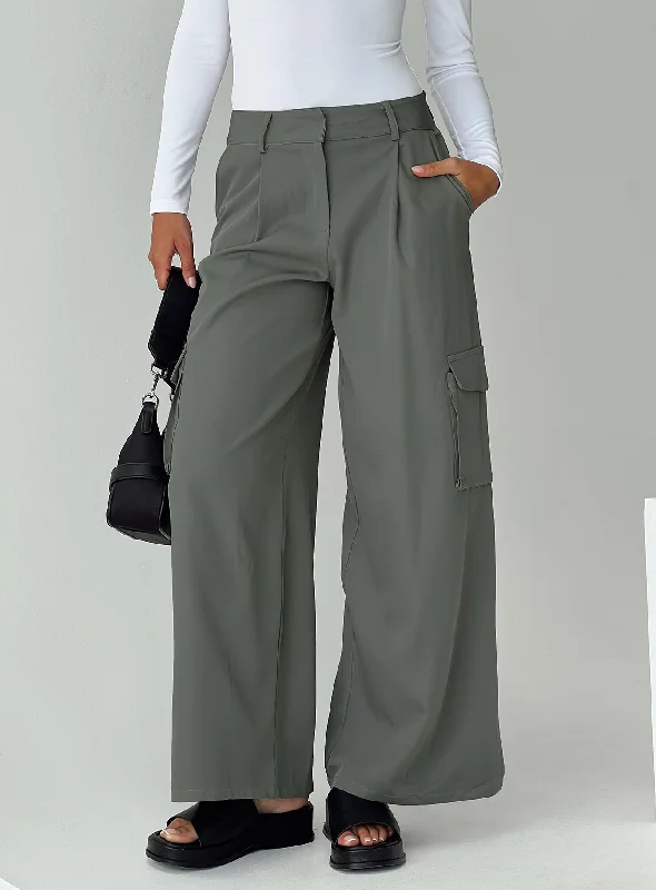 Style Revolution Jeaney Cargo Pants Slate