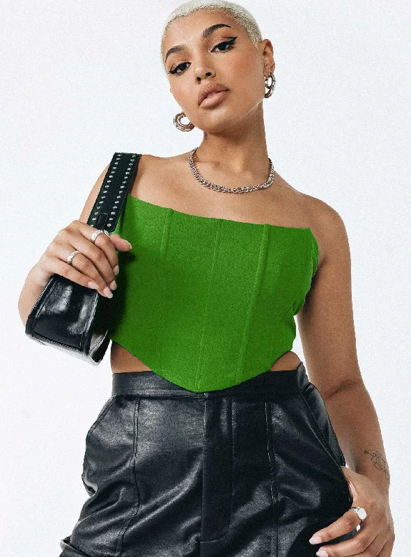 Luxury Fashion Carlie Top Apple Green