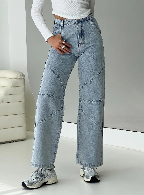 Best Boutiques Online Frenta Moto High Waisted Jeans Angel Blue