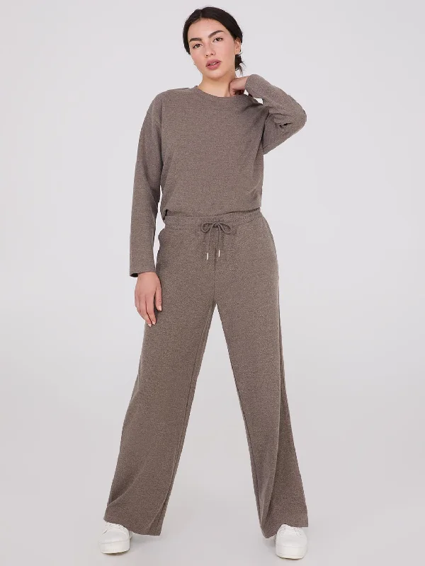 Flash Sale Now Melange Brushed Ribbed Pants