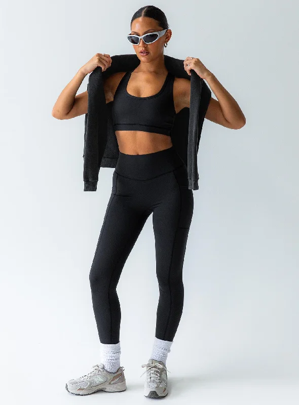 New Arrival Discount Achieve Activewear Leggings Black