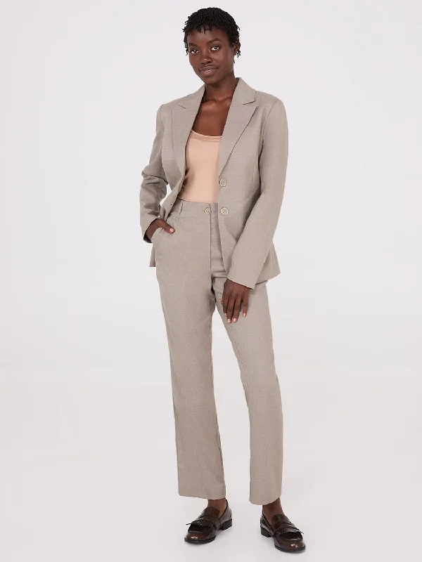 Runway Inspired Wear No Waistband Straight Leg Pants