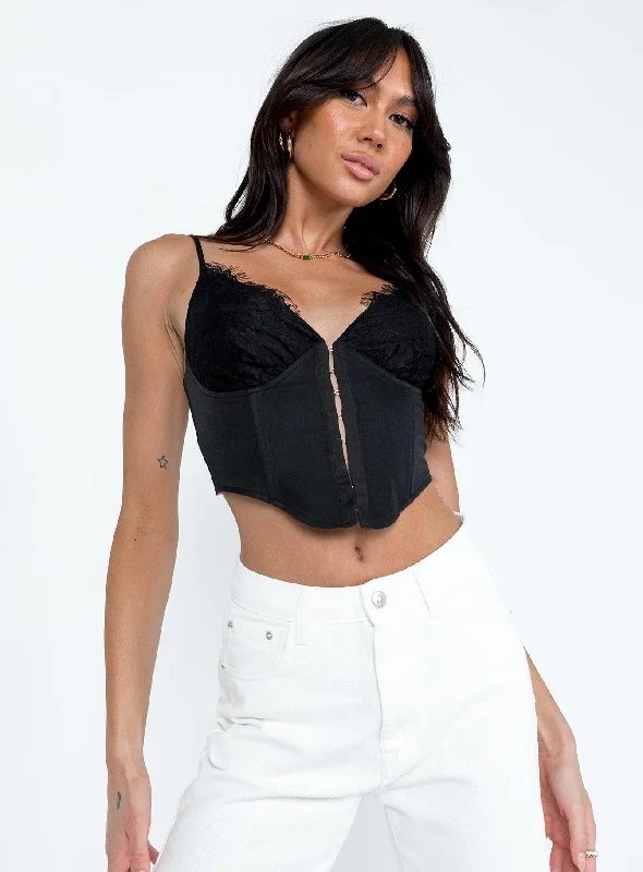 Women Wear Online Tashena Top Black