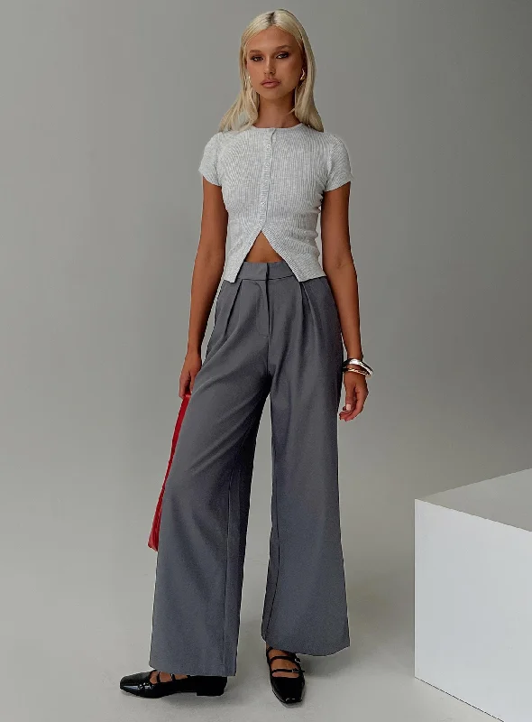 Latest Fashion Relaxed Pants Charcoal