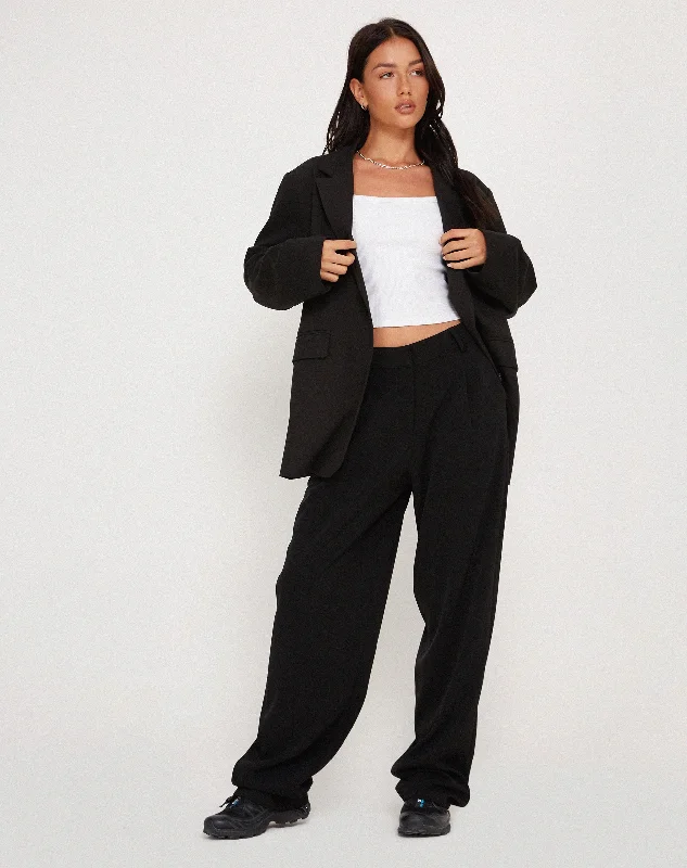 Additional Time-Limited Offers Sakaria Wide Leg Trouser in Tailoring Black