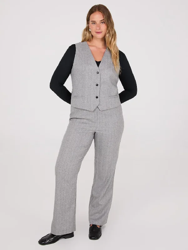 Big Savings Pinstripe Straight Leg Pants