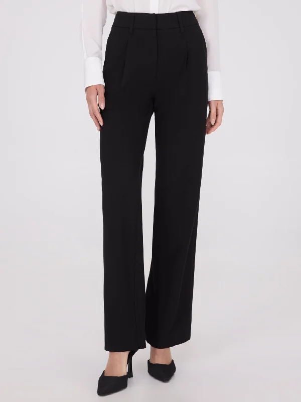 Quality Driven Apparel Wide-Leg Pleated Pants