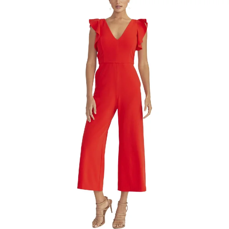 Women's Fashion Essentials Rachel Rachel Roy Womens V-Neck Cropped Jumpsuit