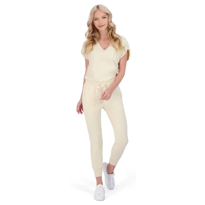 Sporty Streetwear n:p by n:PHILANTHROPY Lawes Women’s Short Sleeve Cotton V-Neck Jumpsuit