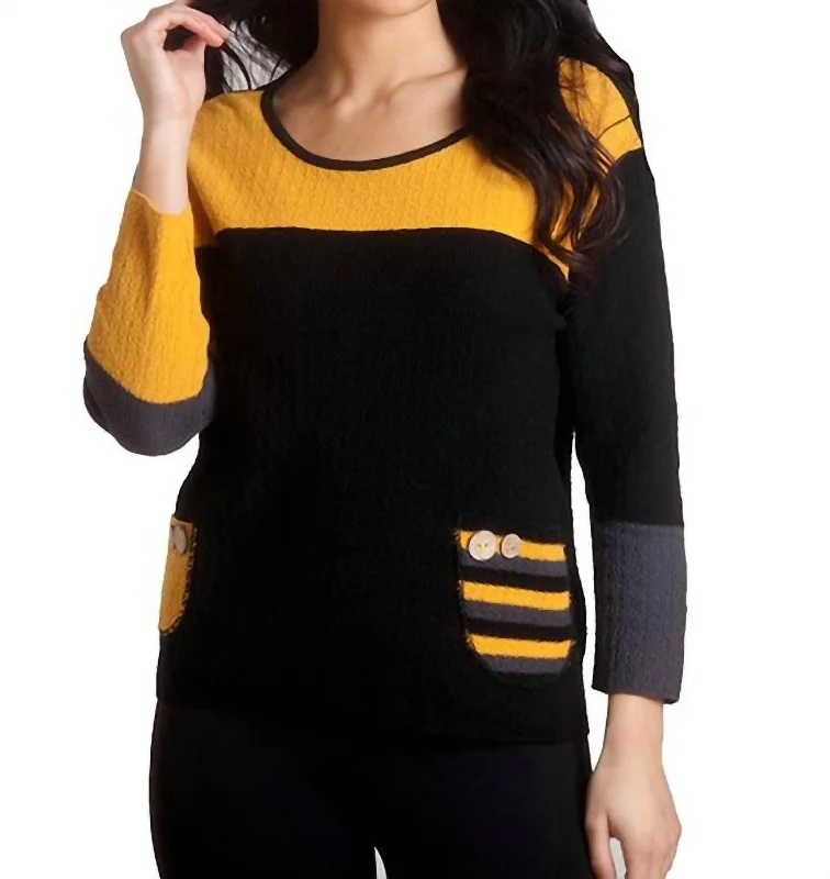 Flash Sale Or Flash Sales Boucle Striped Pocket Sweater In A/s