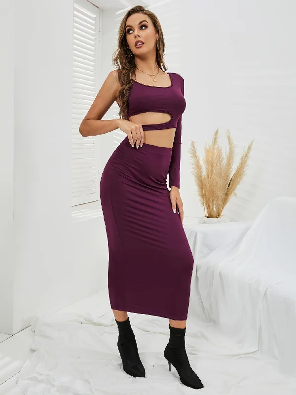 Chic Outfits KittenAlarm - One Shoulder Cut Out Bodycon Dress