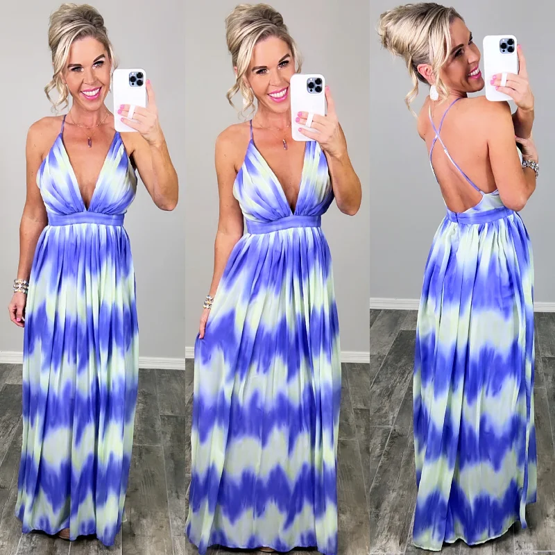 Chic & Cozy Collection Oceans Of Love Ombre Maxi Dress - Purple