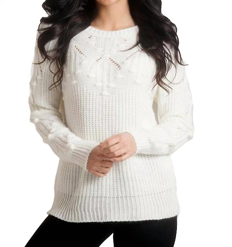 Women's Clothes for All-Day Comfort and Style Knit Sweater In Ivory