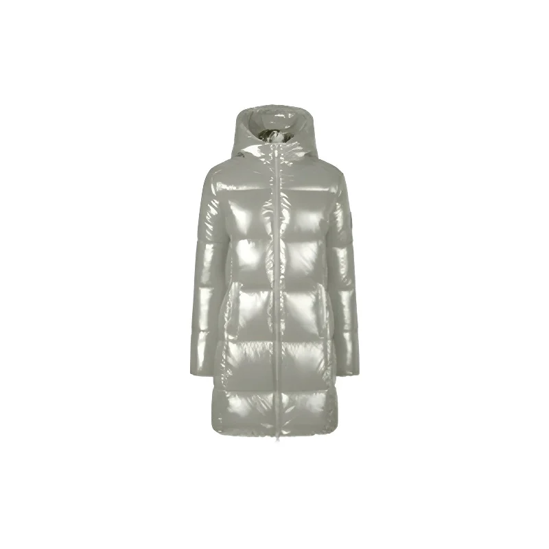 Stylish Looks Women's Ines Hooded Puffer Jacket in Off White