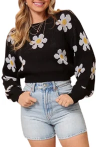 Easygoing Women's Style Daisy Sweater