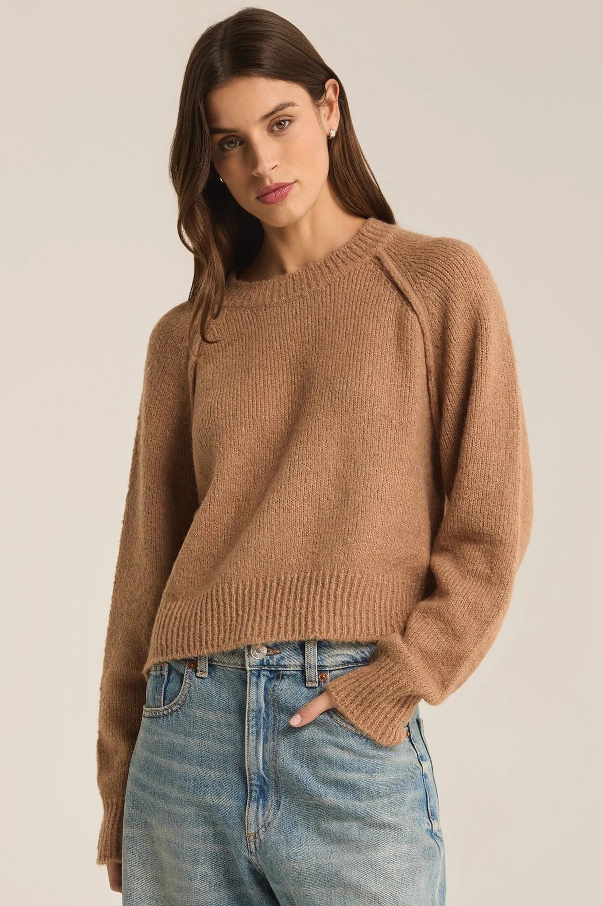 Elegant Women's Clothing Z-Supply Adrian Sweater - CAMPFIRE