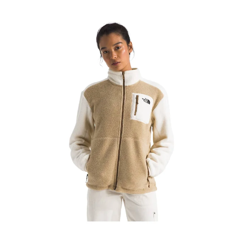 Timeless Classics The North Face Women's Yumiori Full Zip Fleece - Khaki Stone/White Dune/Utility Brown