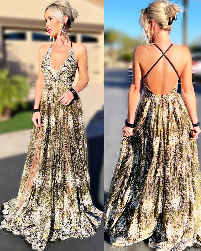 Explore What's New Sequin Stunner Maxi Dress