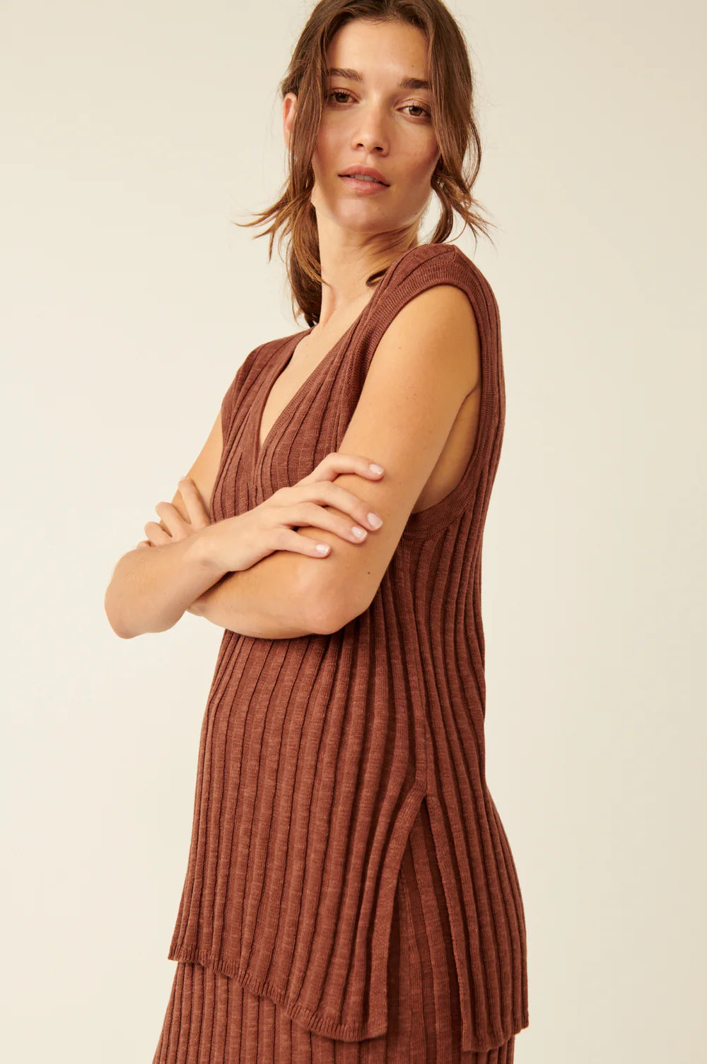 Exclusive Discounts Free People Veda Sweater Set - BROWN OWL