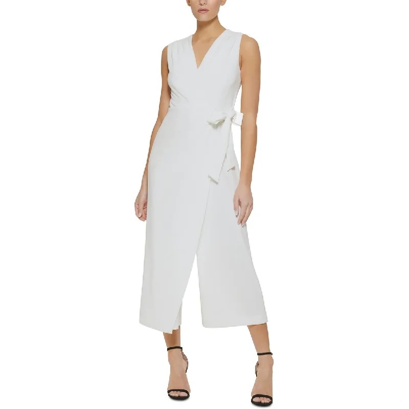 Sale For Women DKNY Womens Surplice Cropped Jumpsuit