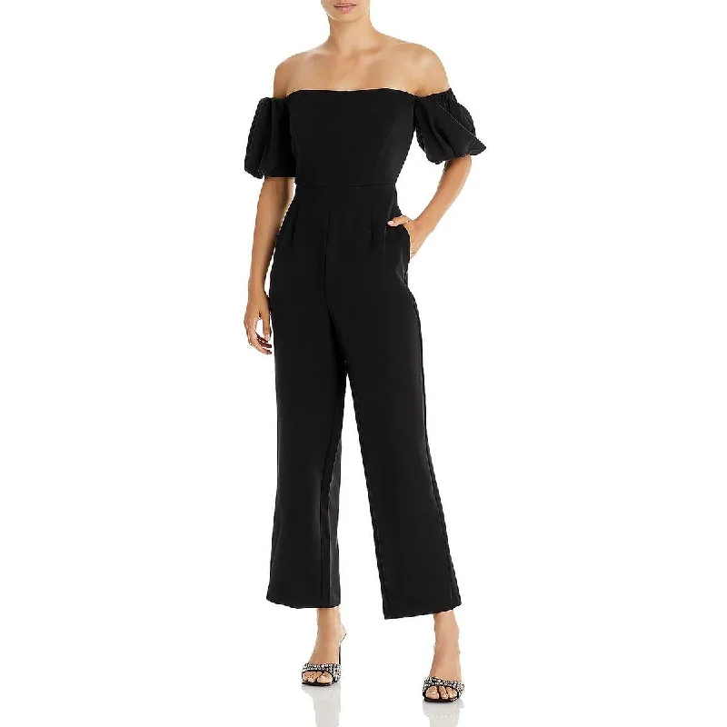 Gift Ideas Sam Edelman Womens Square Neck Puff Sleeve Jumpsuit