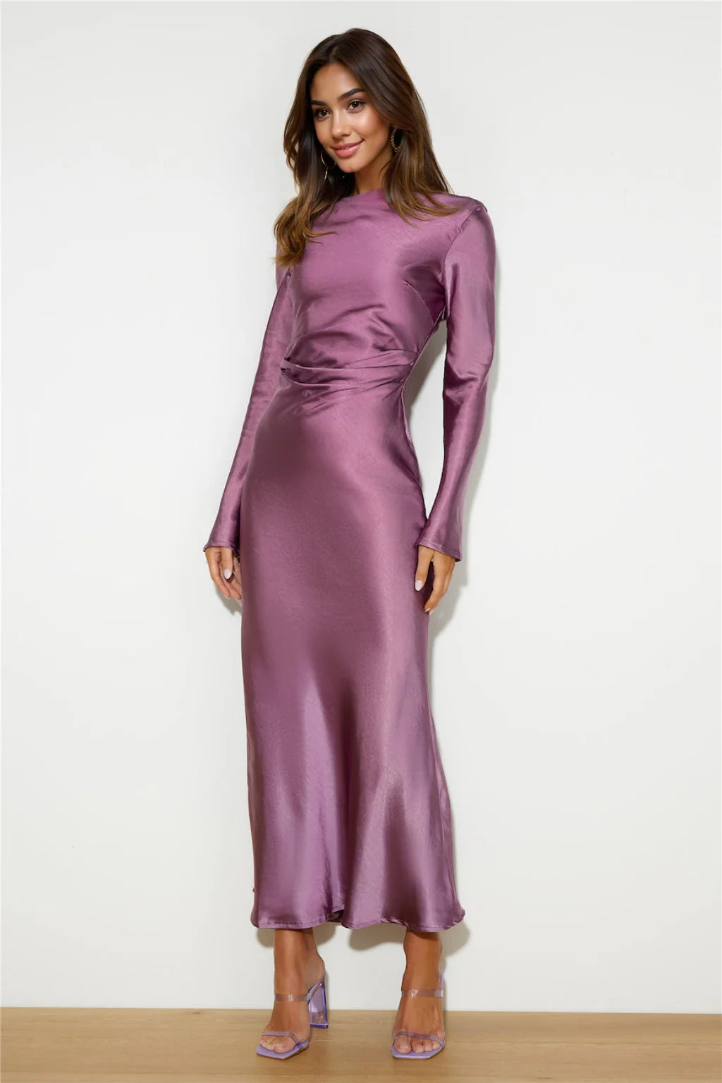 Chic And Trendy Classy Vibe Maxi Dress Grape