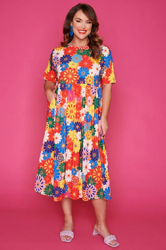 Seasonal Trends Superstar Hippy Floral Dress*