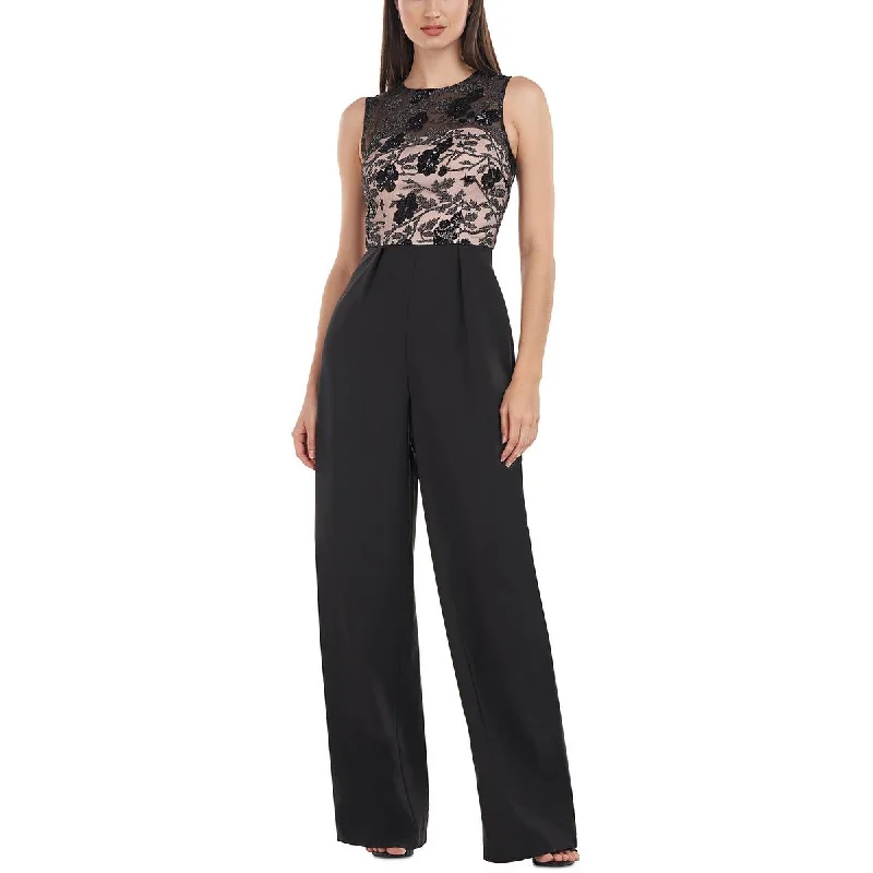 Must-Have Styles JS Collections Womens Floral Wide Leg Jumpsuit