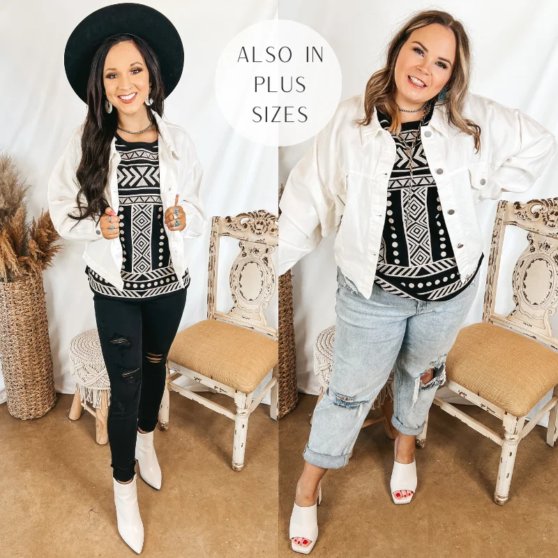 Trend Driven Wardrobe Very Confident Button Up Cropped Denim Jacket in White