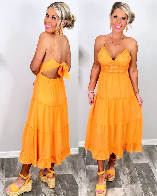 Trend Leading Collection It All Begins With Love Maxi Dress - Orange