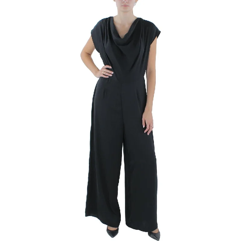 Women's Clothing Online Gigi Parker Womens Cowl Neck Wide Leg Jumpsuit