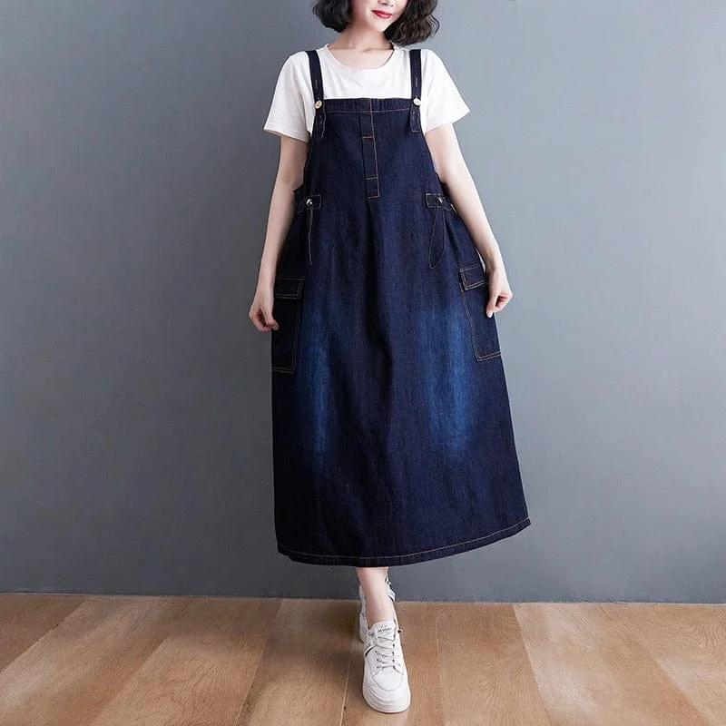 Trend Setting Wardrobe Daniella Oversized Denim Overall Dress