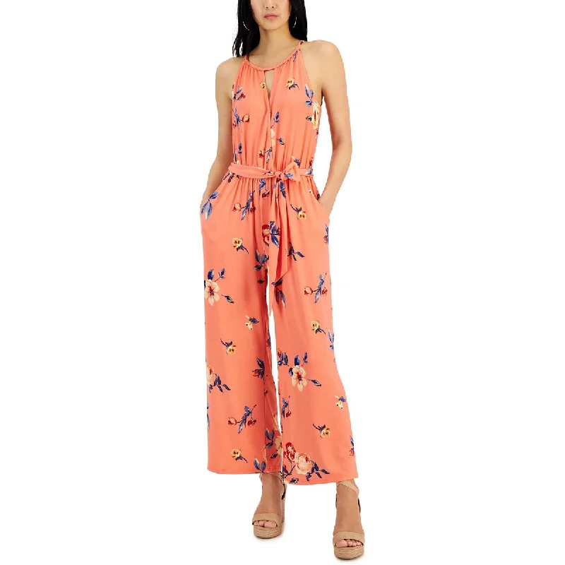 Pastel Styles Studio by JPR Womens Printed Sleeveless Jumpsuit