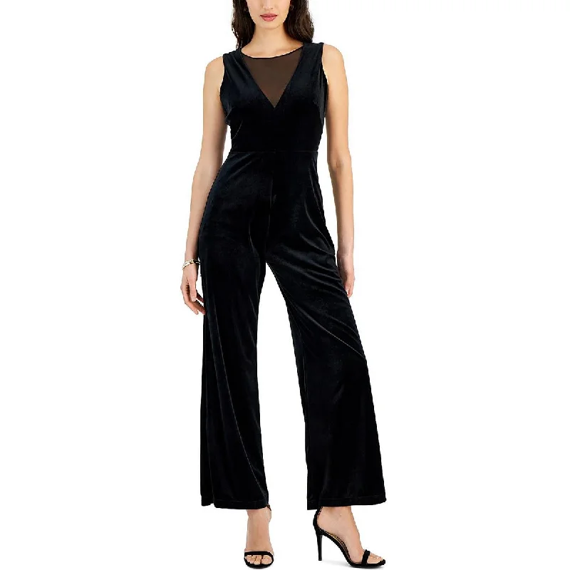 Fashion-forward Women's Clothing Taylor Womens   Velvet Velvet Jumpsuit