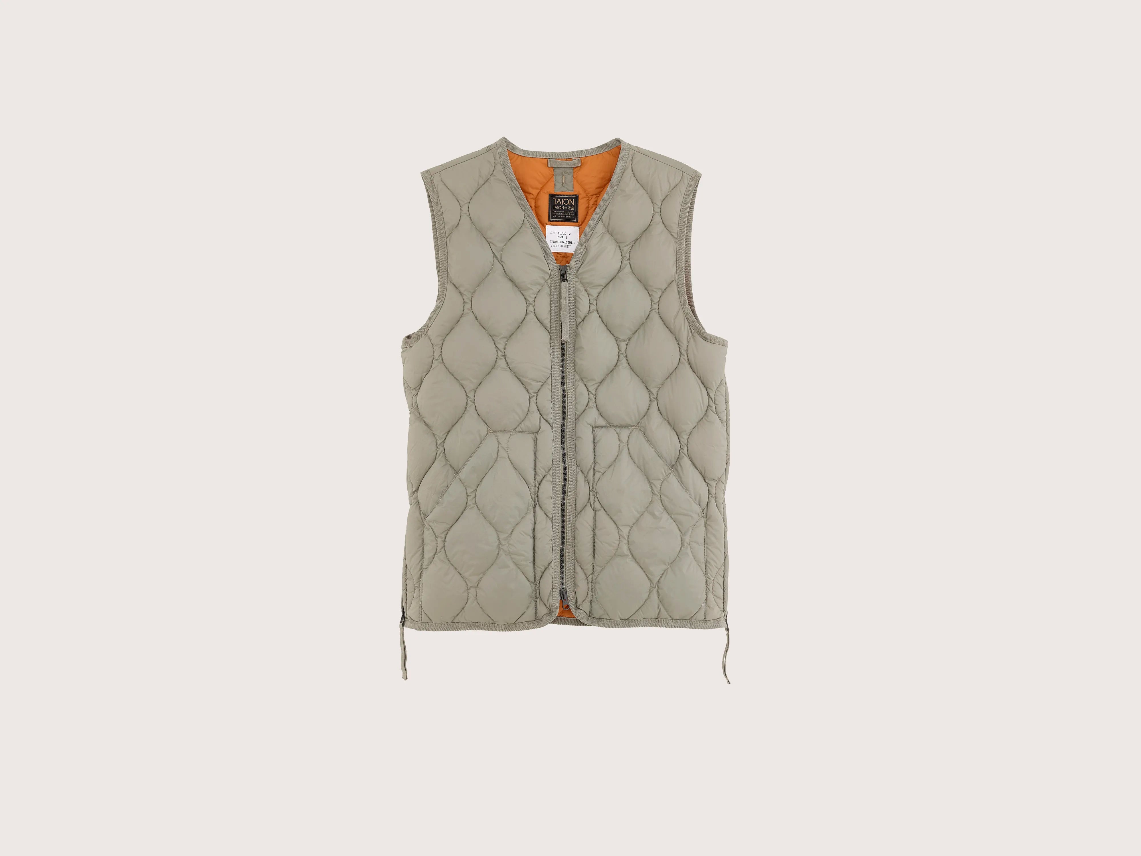 Flash Discount Military V Neck Down Vest (242 / W / GREEN)