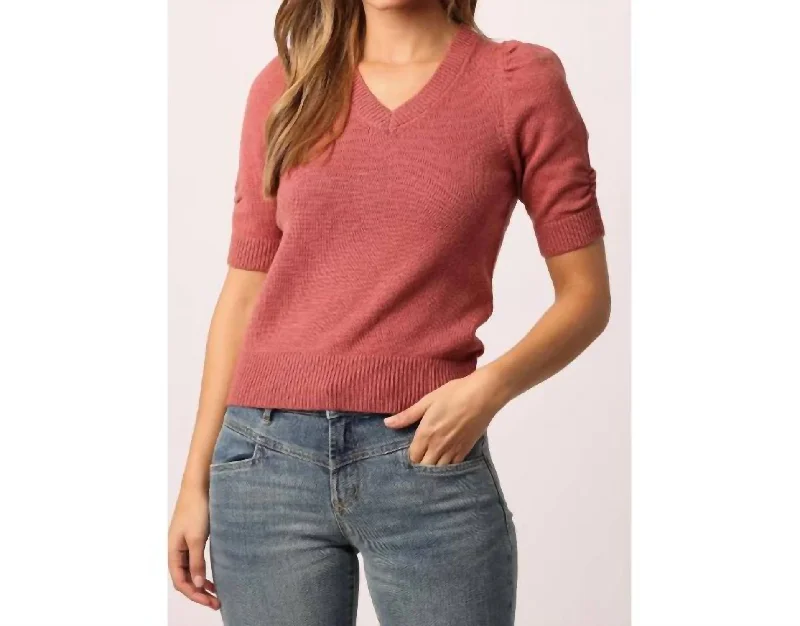 Premium Fashion Alexandra Sweater in Rosewood