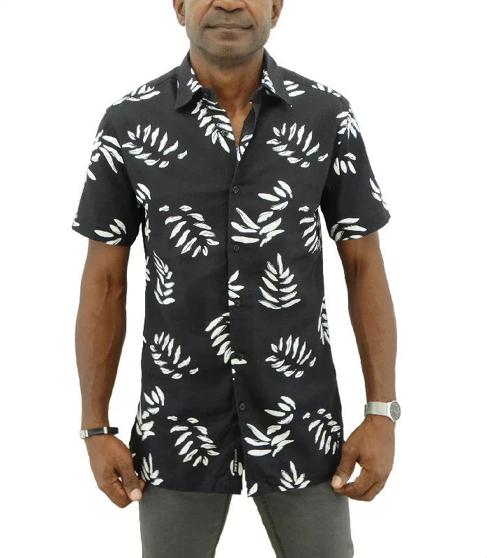 Casual Chic 20C846, Jordache, Men's S/S Stretch Shirt- Printed- (S-XL)