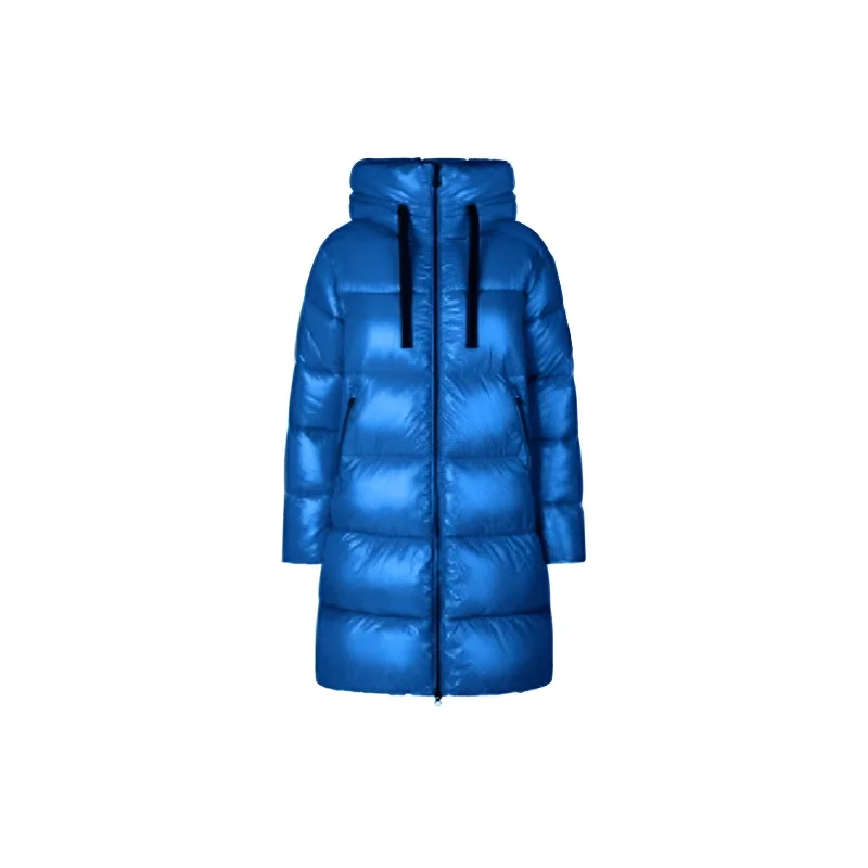 Fashion Forward Outfits Women's Isabel Hooded Puffer Coat in Blue Berry