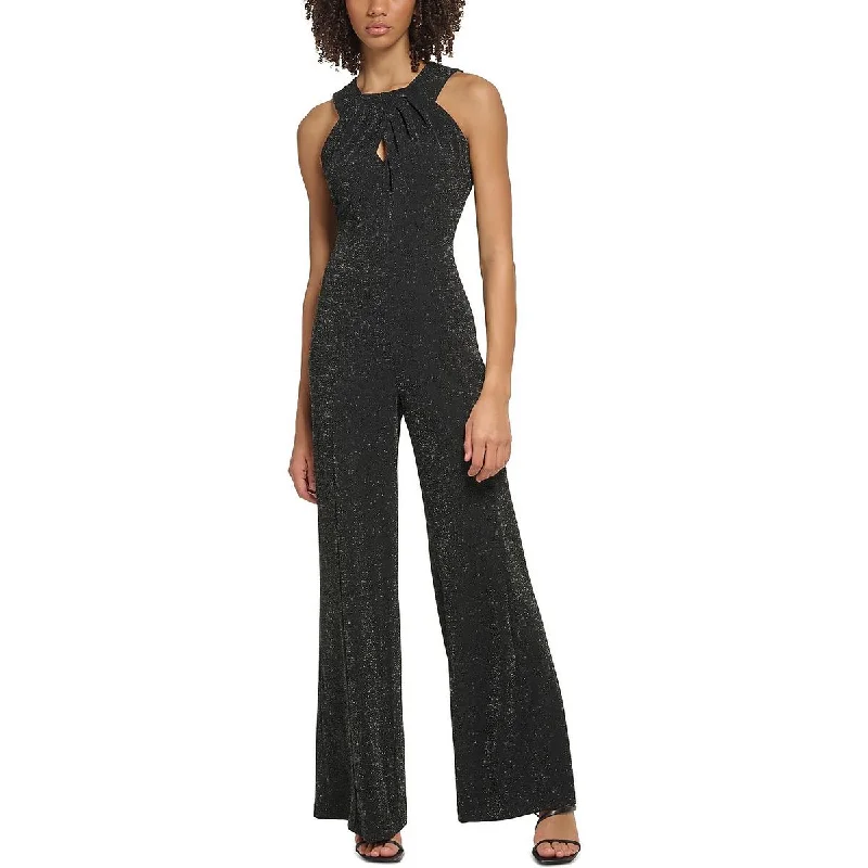 Special Offer For You Calvin Klein Womens Matte Jersey Jumpsuit