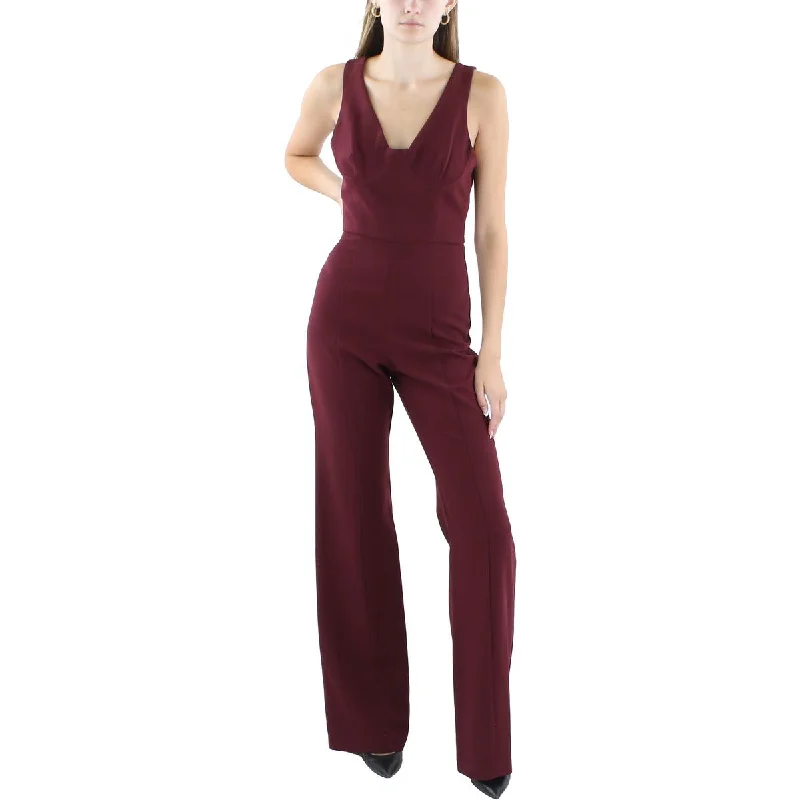 Clearance Sale, All Cheap Black Halo Womens V-Neck Sleeveless Jumpsuit