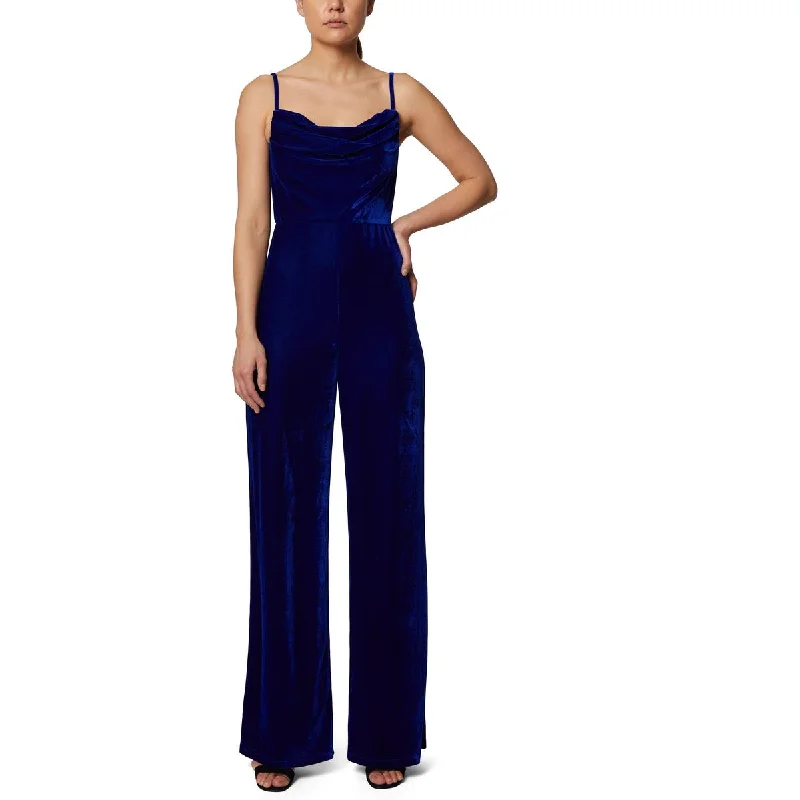 Sophisticated Style Laundry by Shelli Segal Womens Velvet Straight Leg Jumpsuit