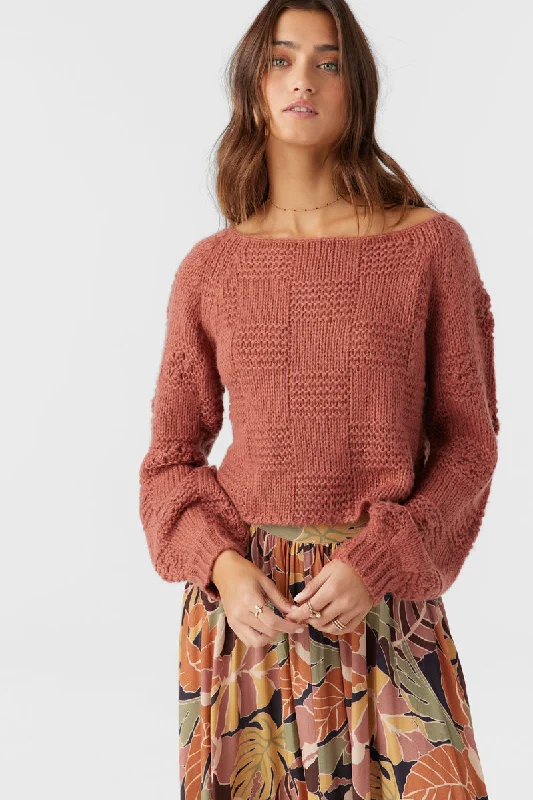 Sale Clothes Online ONeill SACHA LONG SLEEVE SWEATER - CEDAR WOOD