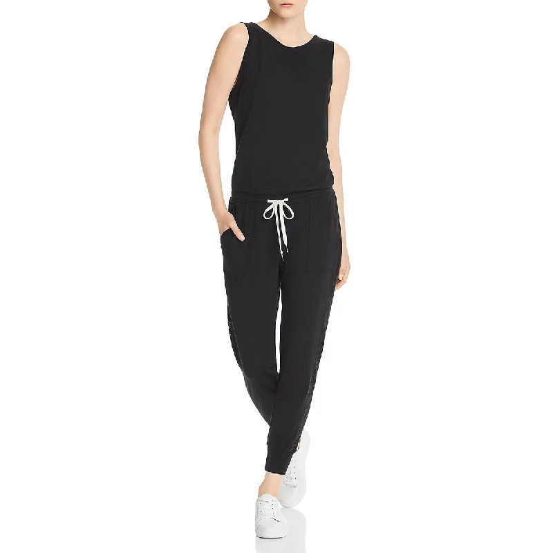 Women Online Clothing Boutiques n:PHILANTHROPY Womens Dawn Mesh Inset Drawstring Jumpsuit